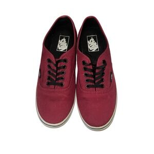 Vans Authentic Burgundy Low Top Women's Size 8.5 Mens Size 7 Shoes Sneakers